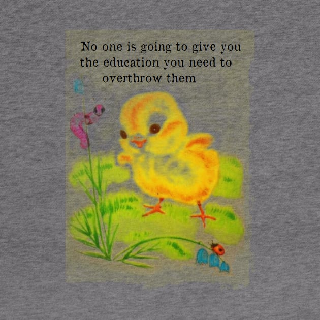 No one is going to give you the education you need to overthrow them by Stubbs Letterpress